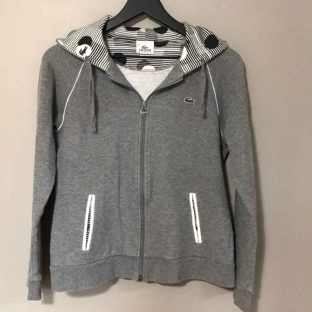 Lacoste Zip Up Sweatshirt